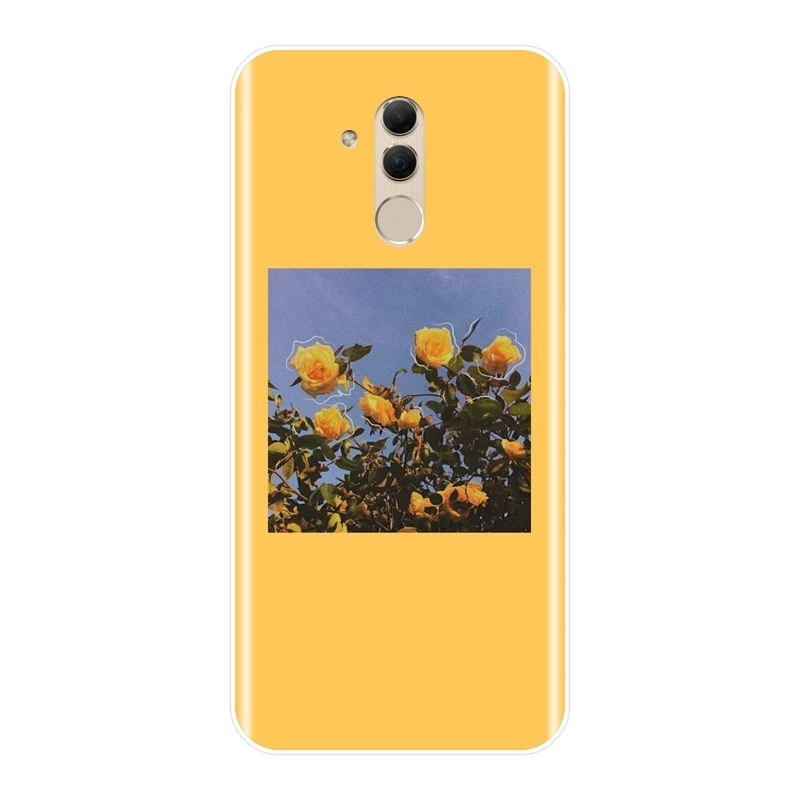 Задняя крышка для Huawei Mate 7 8 9 10 20 Lite силиконовый мягкий желтый Футляр фиолетового