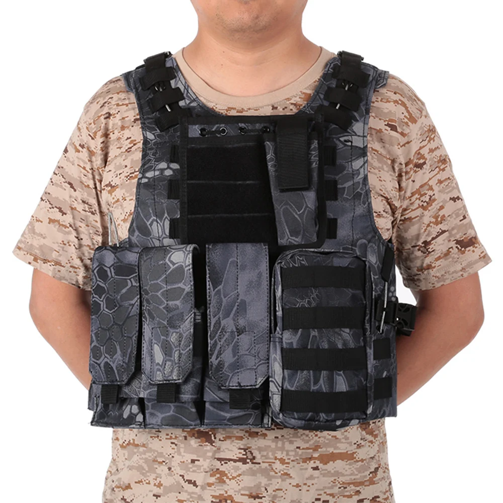 Открытый Molle Жилет модульная передача Перевозчик Регулируемый Обучение игры