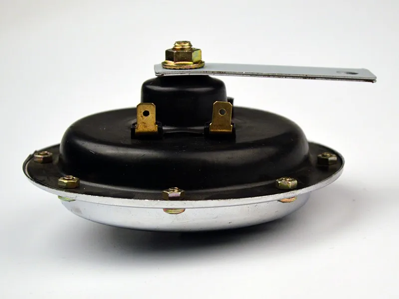 125 мм Электрический дисковый клаксон 12V Громкий хром Цвет Алюминий катушки для автомобилей грузовых автомобилей мотоциклы с бесплатной доставкой