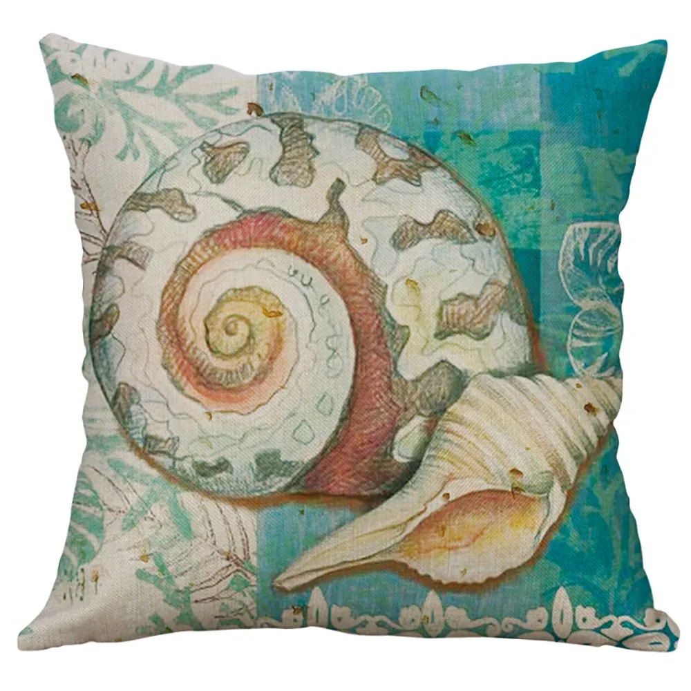 Новая морская жизнь черепаха раковины Подушка раковина крышка наволочка