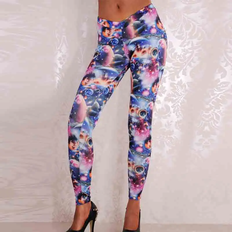 New 3D Print Galaxy Leggings Fitness Legins Gothic Fashion Slim Sexy Leggins Women Leggings Push Up Woman Pants Sexy