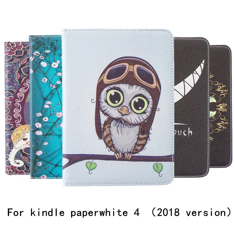 Чехол с принтом 15 Фото для нового kindle paperwhite 4 2018 10th Защитная подставка из