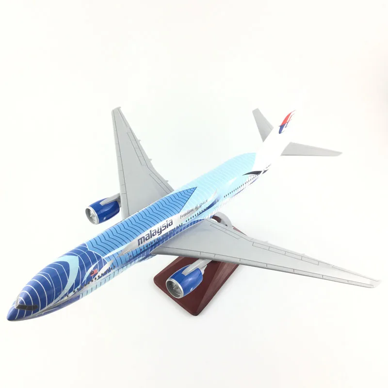 Авиапассажиров самолет 45 см BOEING777 MALAYSIA с трёхмерными чертёжами модель самолета