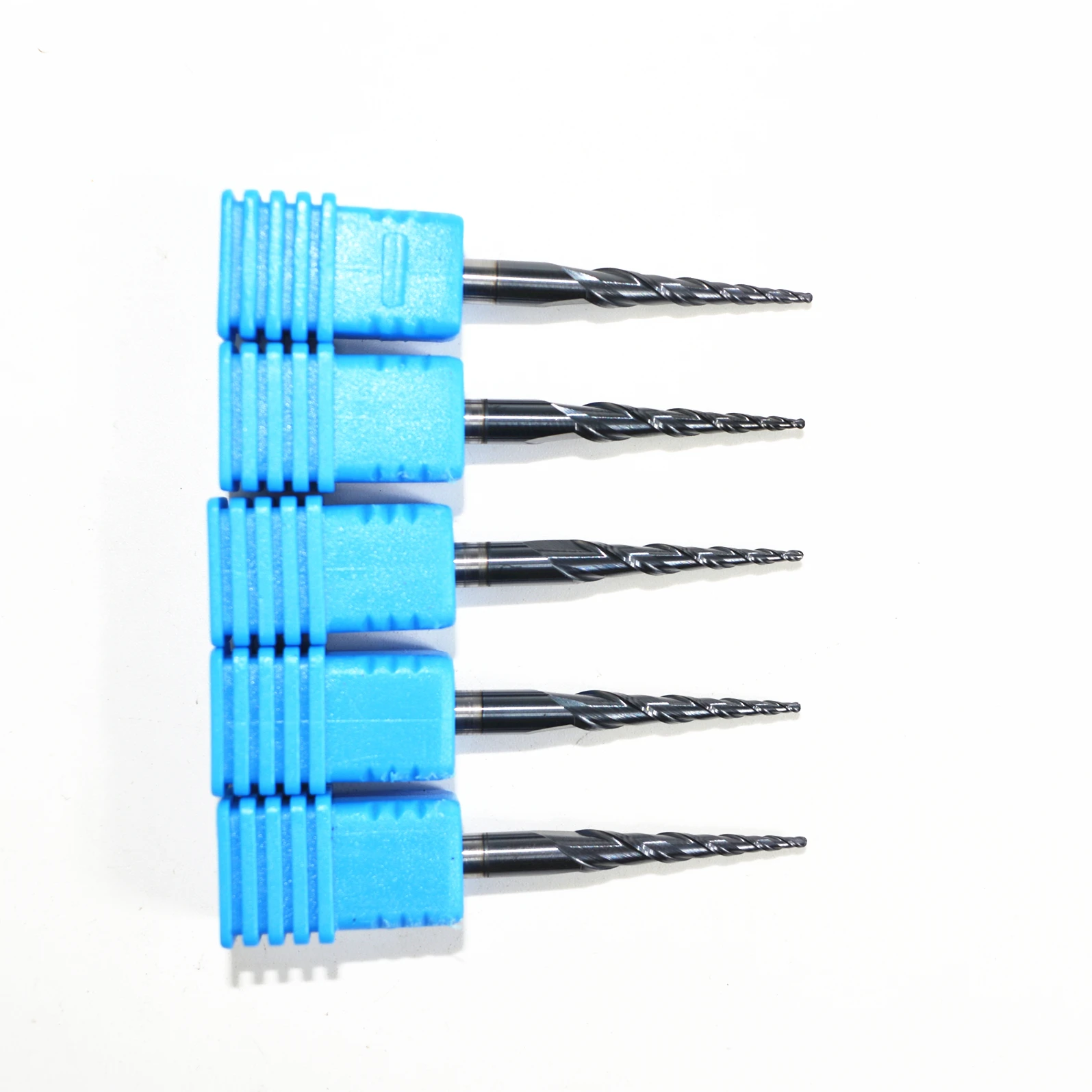 Бесплатная shipping-5PCS R0.5 * D4 20 5 50L HRC55 твердосплавные конусные концевые фрезы с