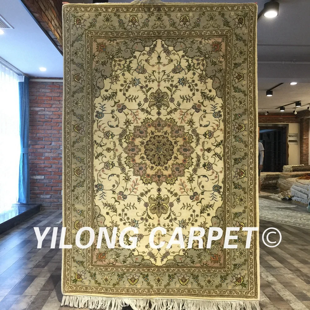 Yilong 4'x6' hand knotted turkish style chinese handwoven living room wool silkwool carpet prices (WY2087S4x6) | Дом и сад