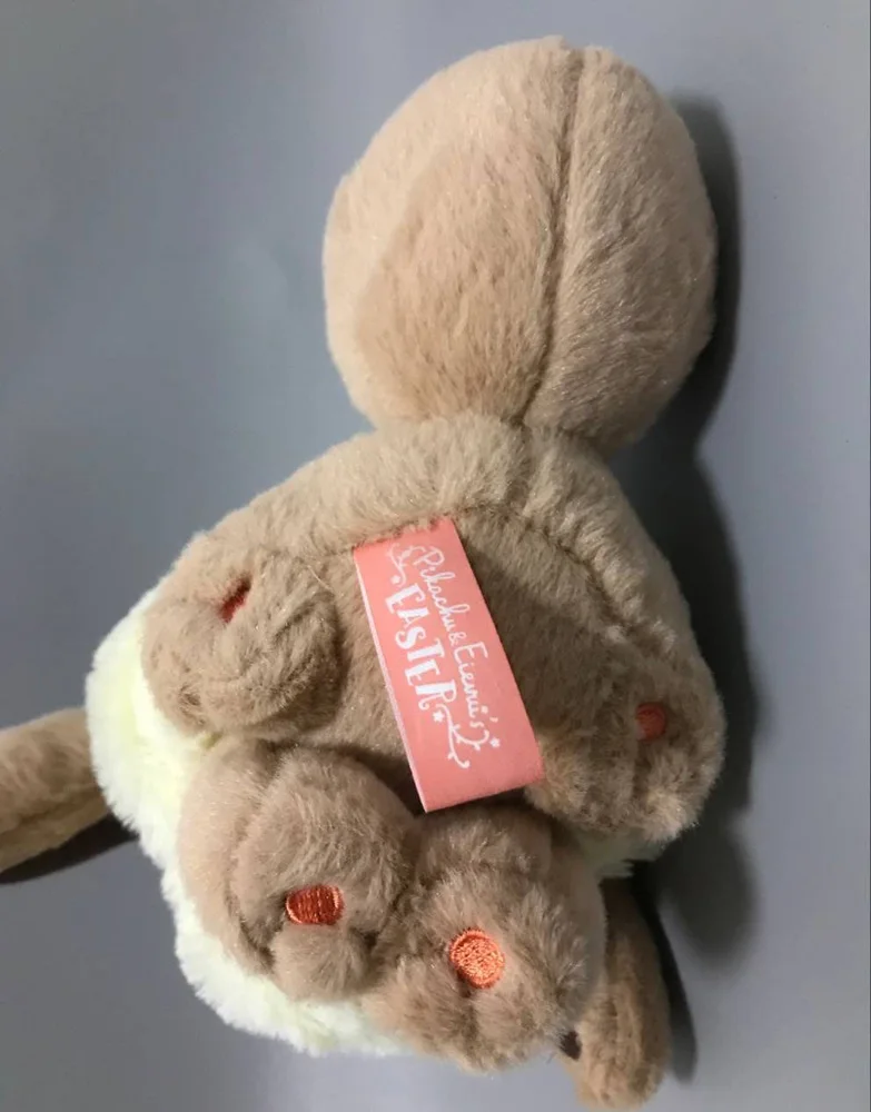 18 см Пасхальная серия Пикачу Eevee фигурки настоящий венок Пикачу фигурка плюшевая кукла модель игрушки