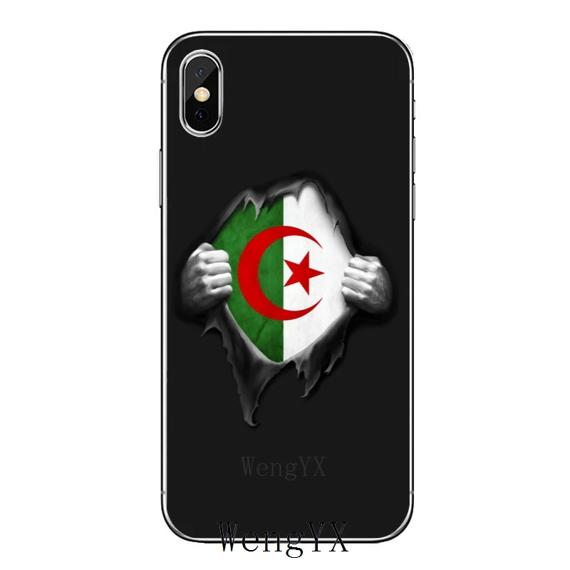 algeria-flag-A-03 Алжир Национальный флаг Тонкий ТПУ Мягкие аксессуары чехол для телефона Apple iPhone X XR XS Max 8 7 6s 6 plus SE 5S 5c 5 4S 4 - Цвет: algeria-flag-A-03