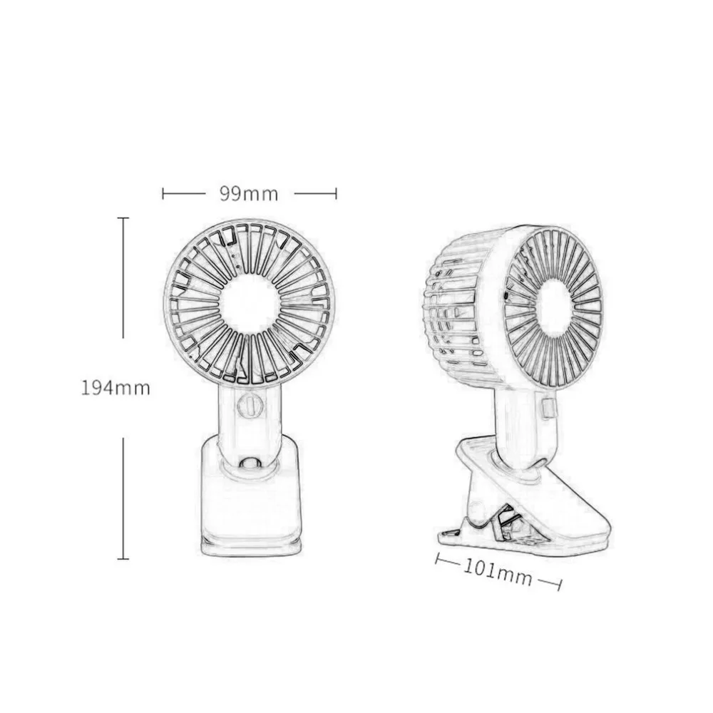 Мощный двойной лопасти USB Настольный вентилятор электрический настольный