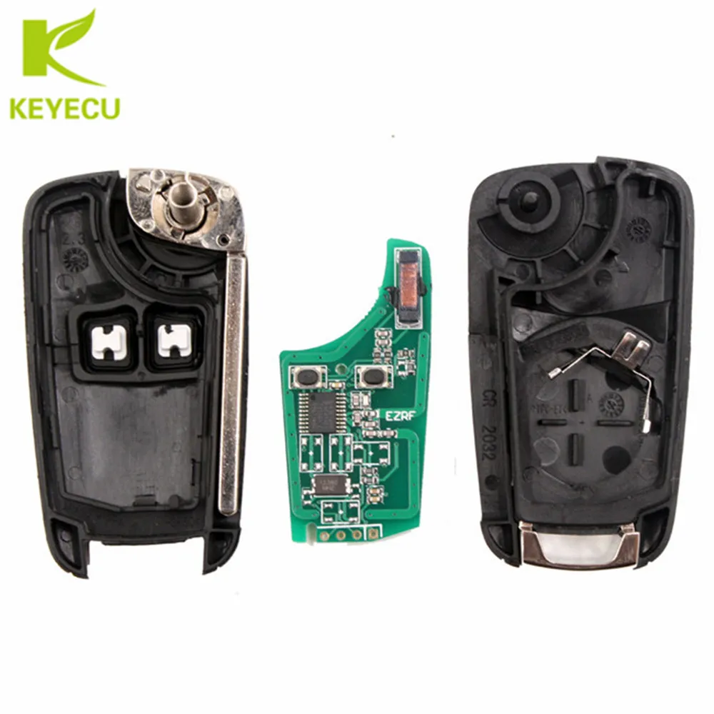 KEYECU 2 шт./лот складной пульт дистанционного управления брелок кнопки 315 МГц ID46 для