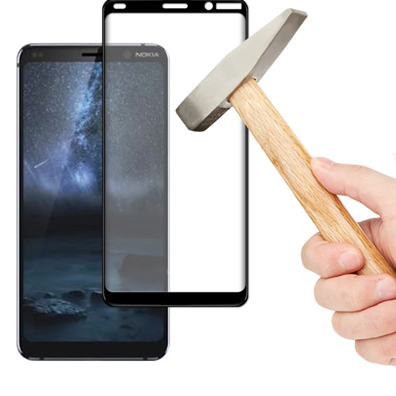3D закаленное стекло для Nokia 9 PureView полное покрытие защитная пленка 9H PureView|Защитные