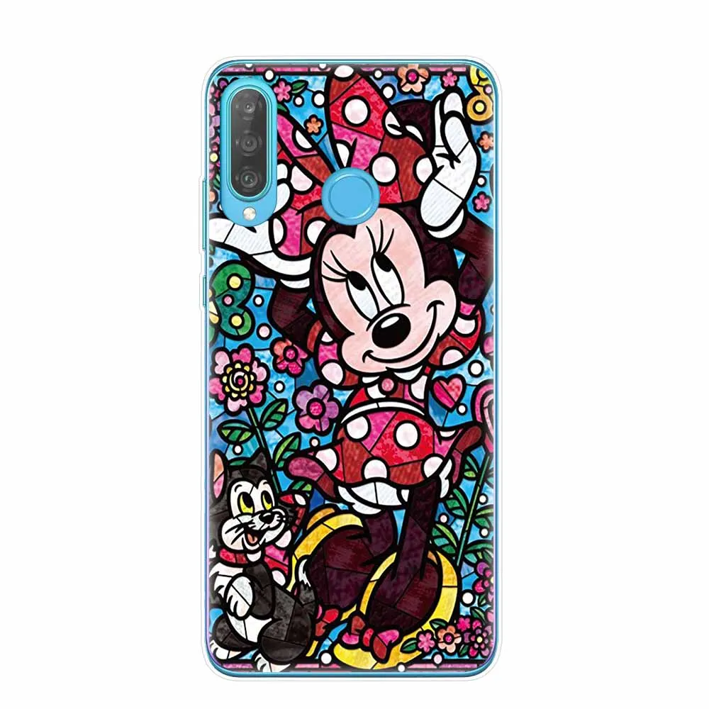 Чехол с рисунком русалки Минни Ститч для huawei Coque P30 P20 mate 20 Lite Pro P8 P9 P10 Lite Мягкий ТПУ чехол для телефона s