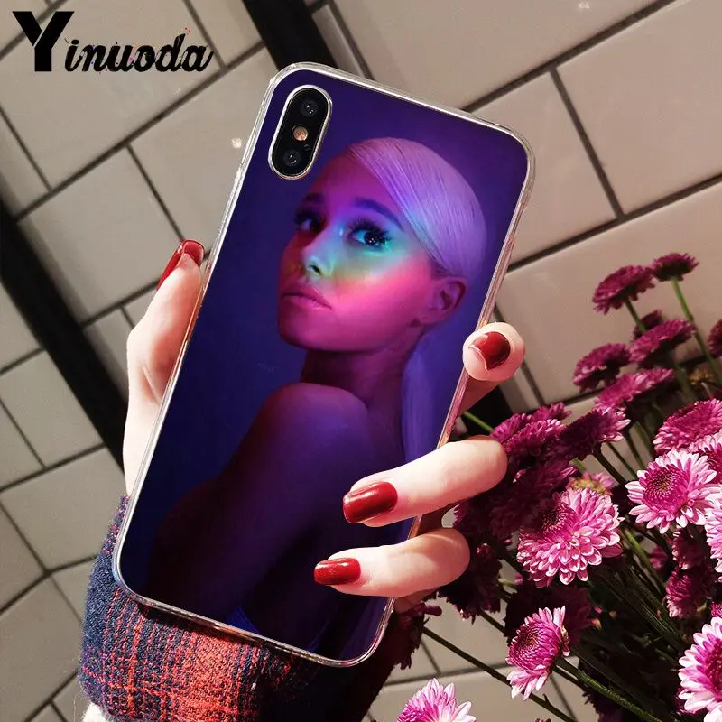 Yinuoda Ariana Grande AG Радужный подсластитель прозрачный мягкий чехол для телефона iPhone 8 7 6 6S Plus 5 5S SE XR X XS MAX Coque