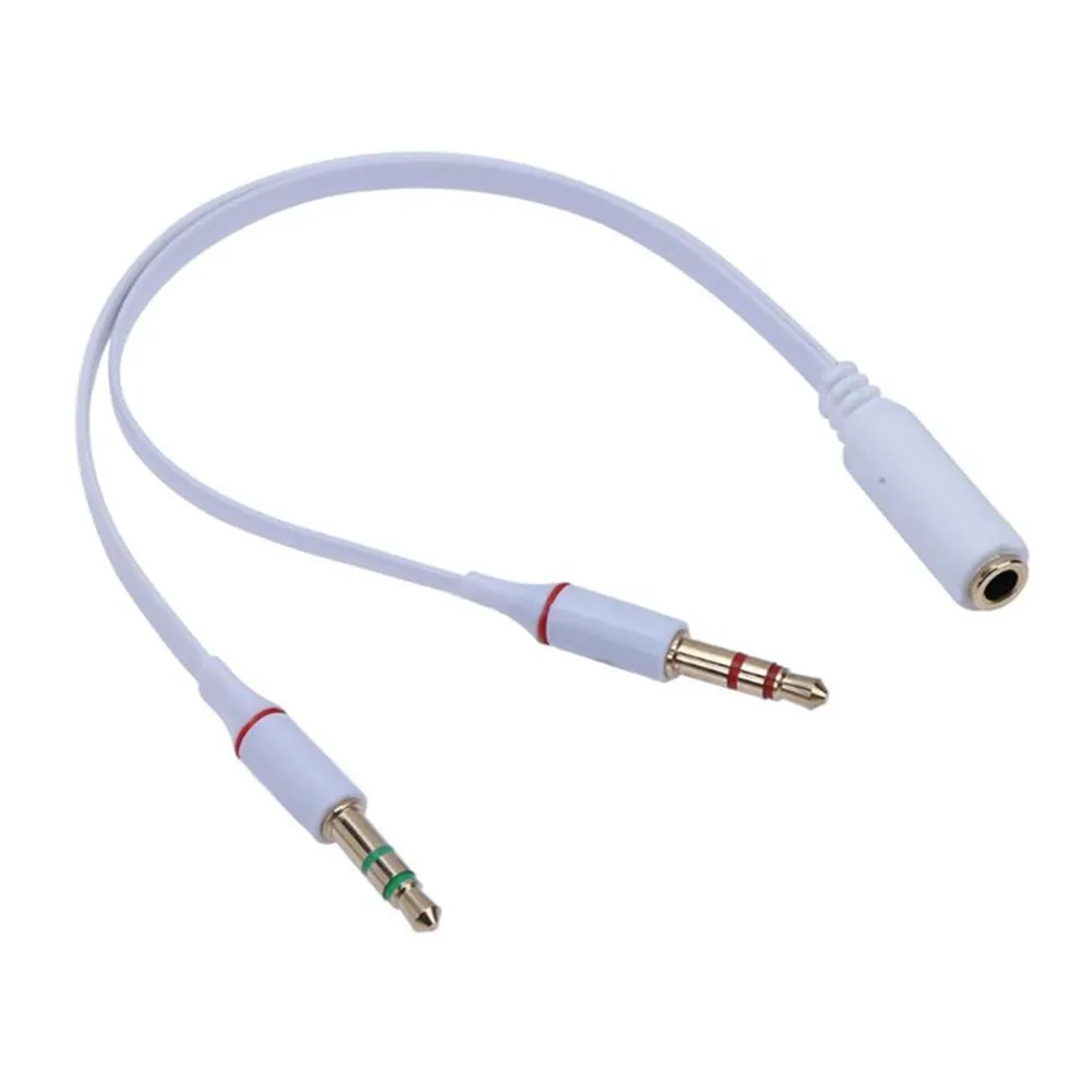 Стерео аудио Y-разветвитель Удлинительный кабель 3 5 мм мама к 2 папа микрофон