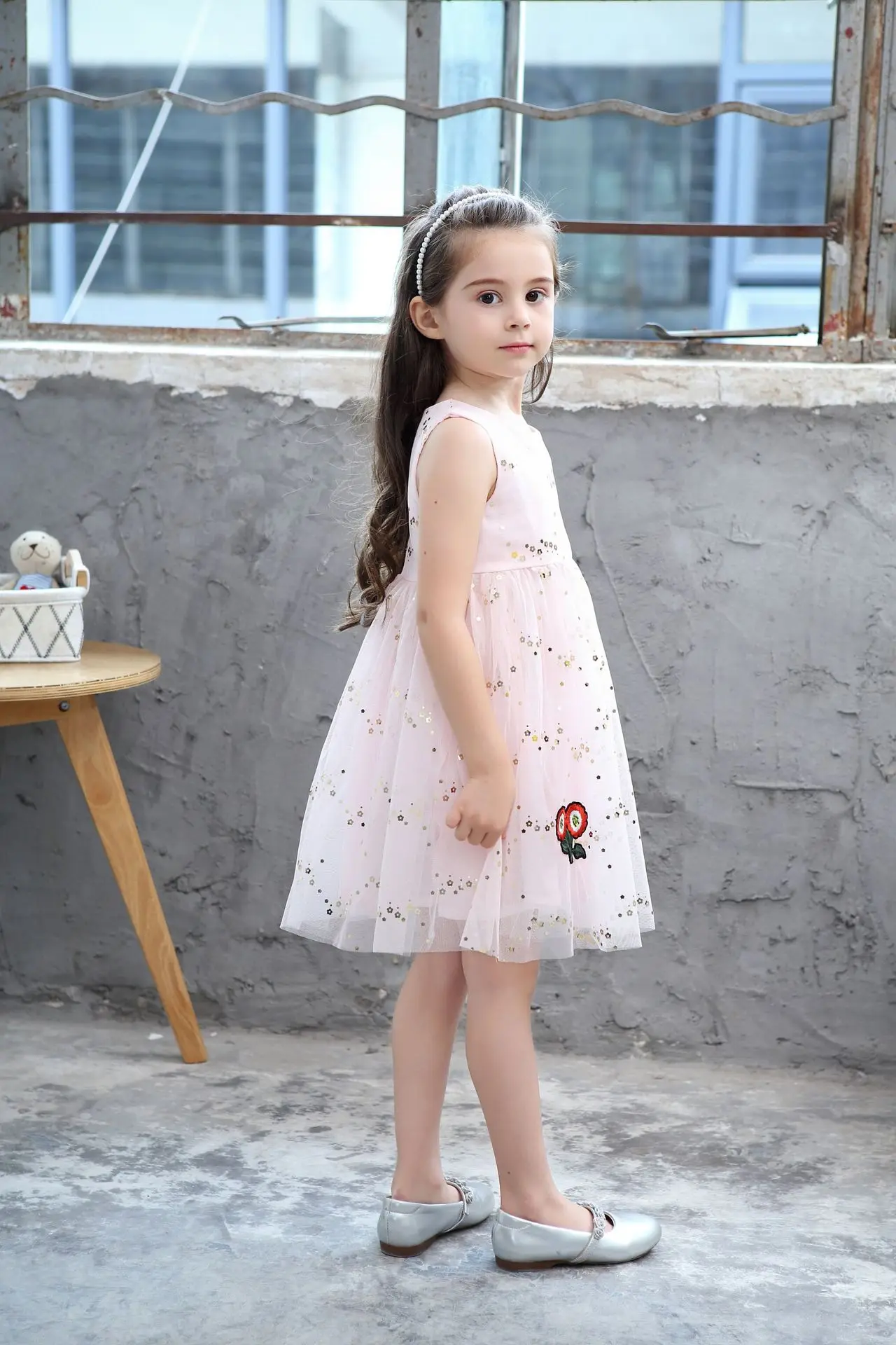 White Princess Dress Baby Girl Christmas Ball Gown Gauze New Years Eve Sleeveless A-line Cotton Children Clothes | Детская одежда и