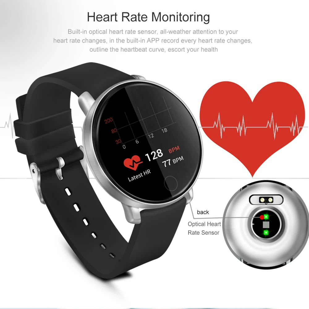 S226D Смарт-часы для мужчин Монитор артериального давления пульса фитнес-трекер