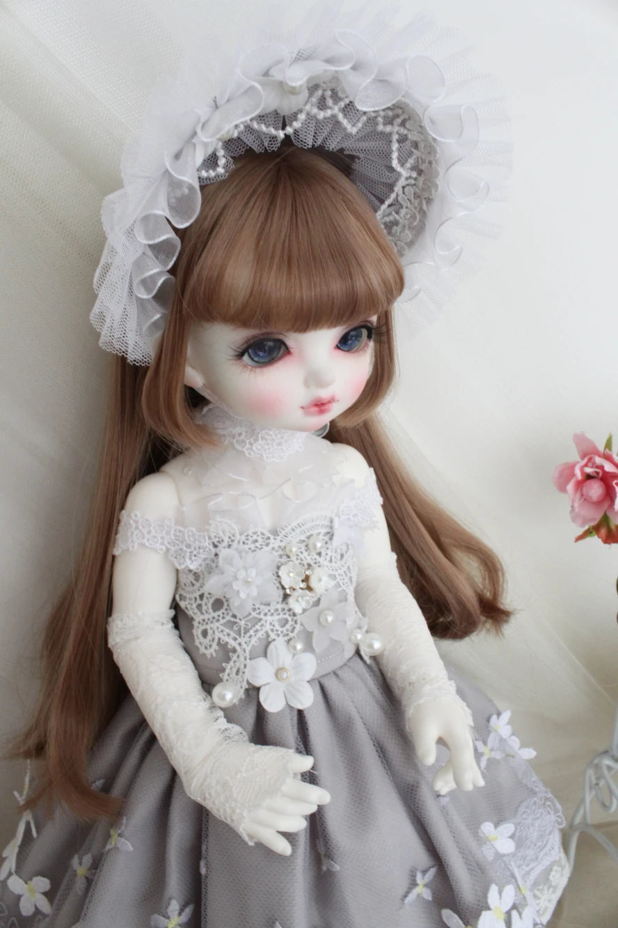 1/4 1/6 тонкий SD BJD кукла серый Лолита платье для 1/4 шарнир Кукла девочка Тело Игрушка Дети вечерние подарок