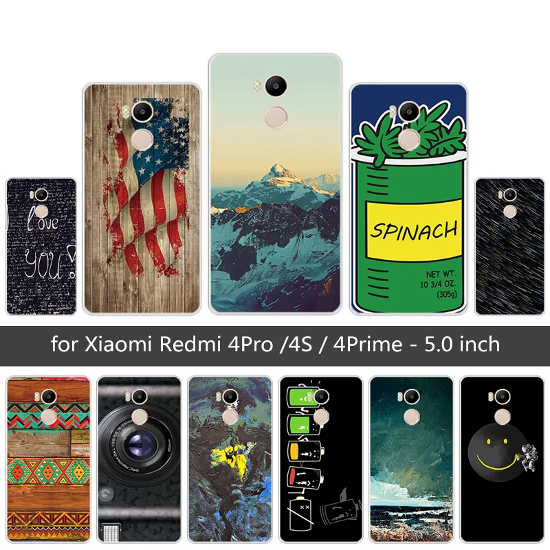 5 0 "чехол для Xiaomi Redmi 4 Prime TPU мягкие чехлы телефонов 4S силиконовый чехол Pro Coque |