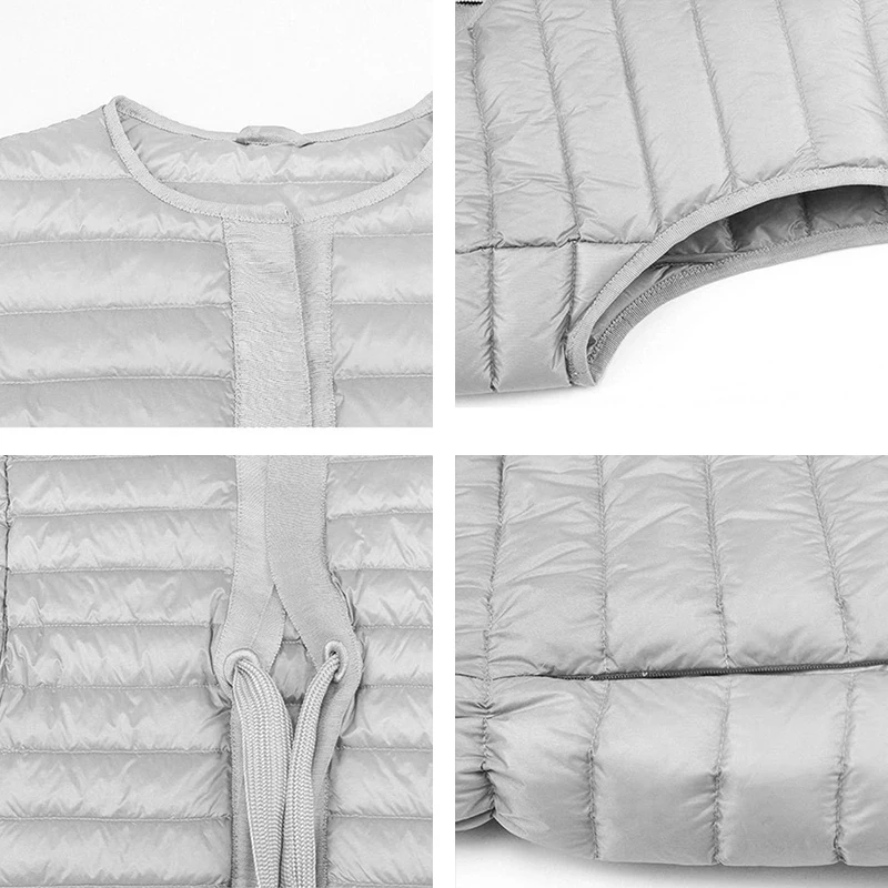 Outdoor Mid-length autumn and winter white duck down vest thin section slim for Women 004 | Спорт и развлечения