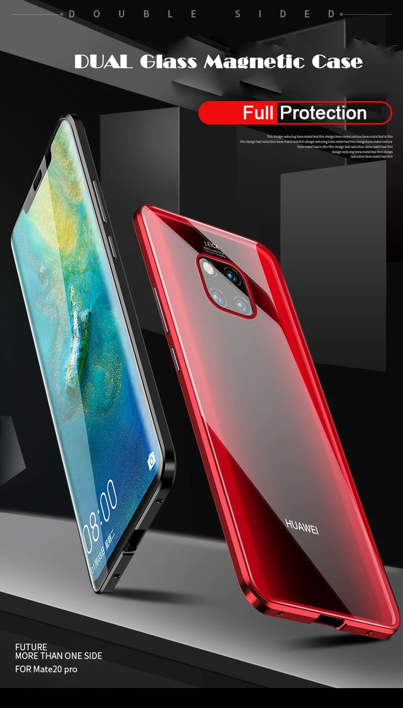 Металлический магнитный чехол Suntaiho для huawei P30 pro, чехол из закаленного стекла, чехол на магните s, чехол для huawei mate 20 mate 20 pro, чехол