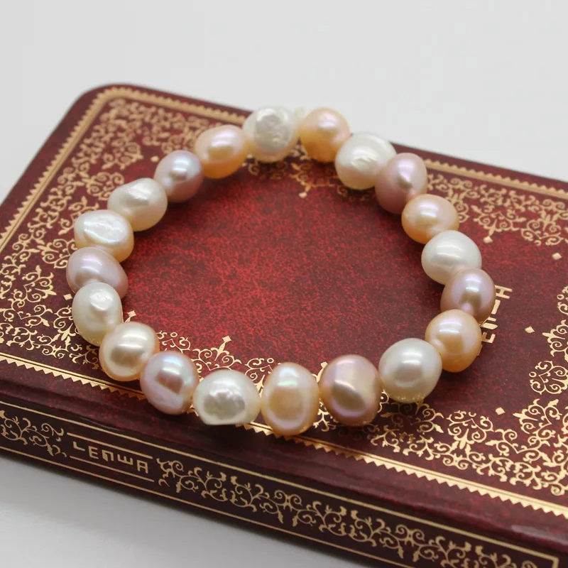 Новый стиль барокко Жемчуг Браслет смешанный цвет Мода Кеши натуральный