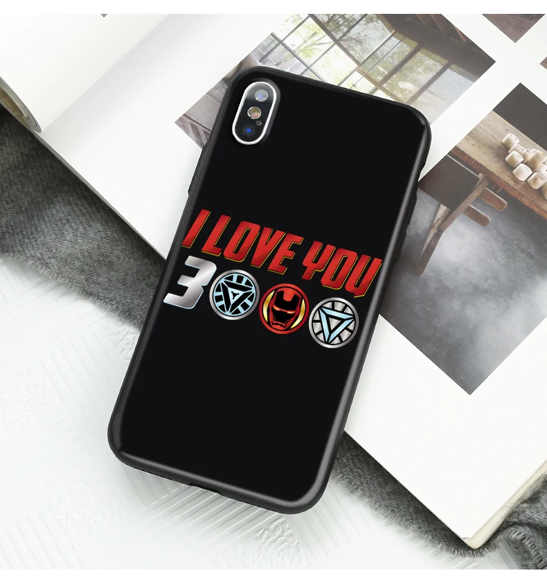 Железный человек I love you 3000 чехол для телефона iPhone X 7 Plus XS Мстители эндшпиль