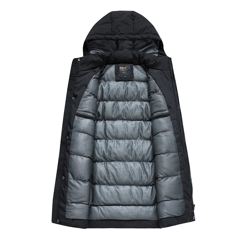 Новинка 2019 мужские теплые зимние пальто модные повседневные парки куртка с