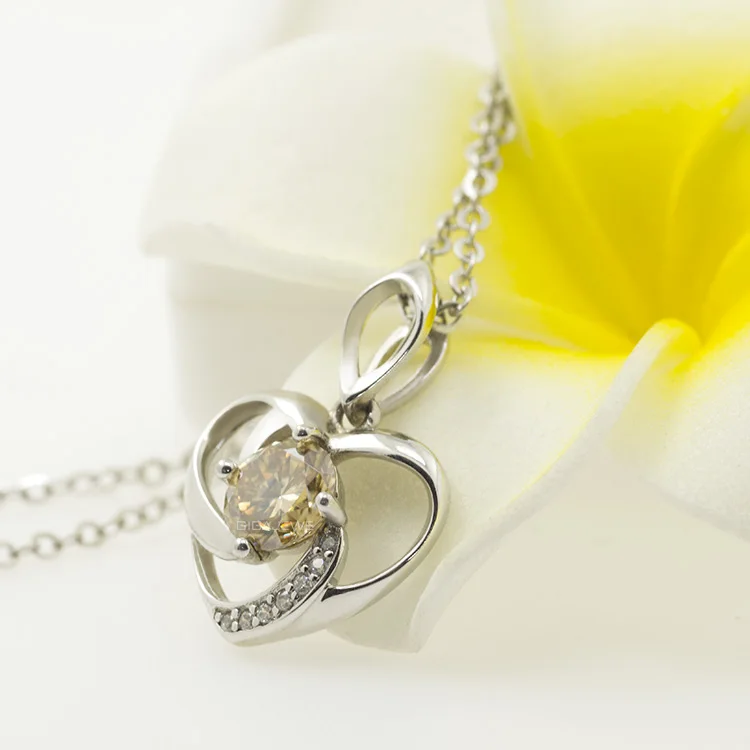Moissanite ожерелье 0,8 карат золото Сказочный настоящий Муассанит помолвка Подлинный экземпляр ожерелья с кулоном для женщин ювелирные изделия