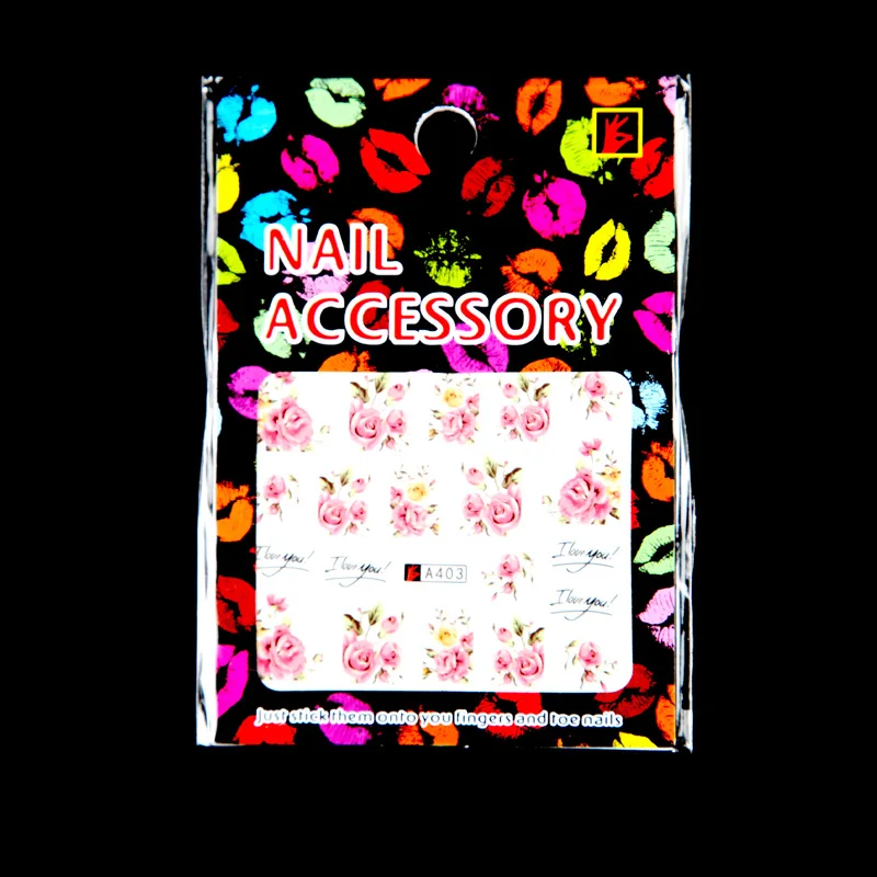 ROSALIND DIY переводные наклейки для ногтей цветные фиолетовые Фэнтези Цветы фольга