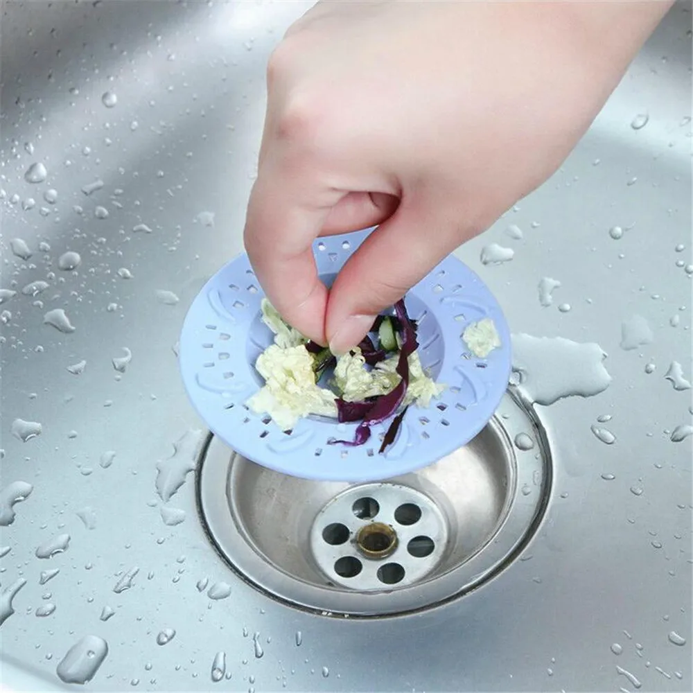 1Pc Kitchen Bathroom Anti Clogging Bath Shower Cover Sink Sewer Filter Floor Sink Drain Strainer Hair Catcher Stopper Appliances