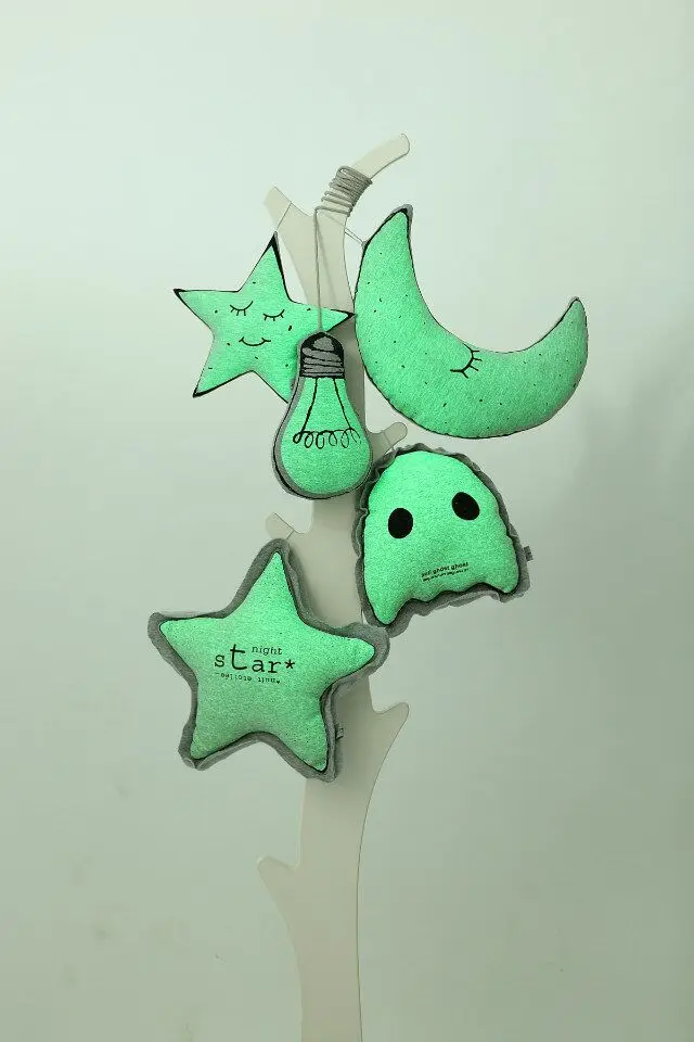 Ins новая милая светящаяся Луна лампочка звезды эльфы подушка для удержания кукла