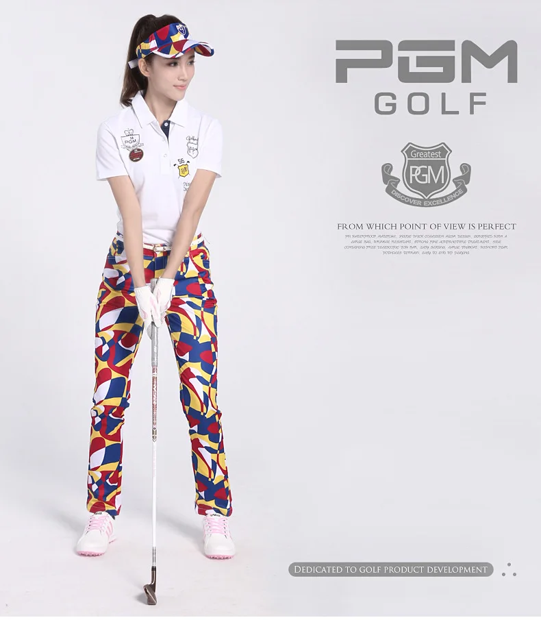 2018 новые летние штаны для гольфа женские дышащие спортивные с принтом