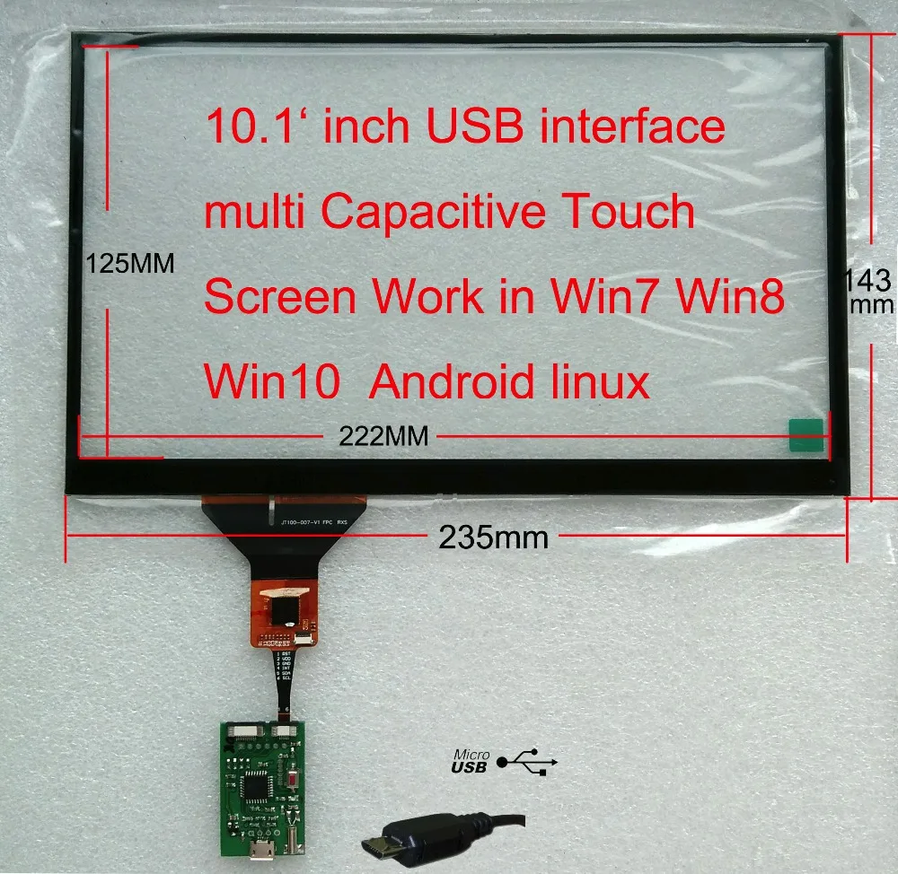 Емкостный сенсорный контроллер IEC к USB контроллер GT911 GT928 GT9271 FT5X06 CT363 Поддержка Android(телефон) Raspberry Pi Win7 10