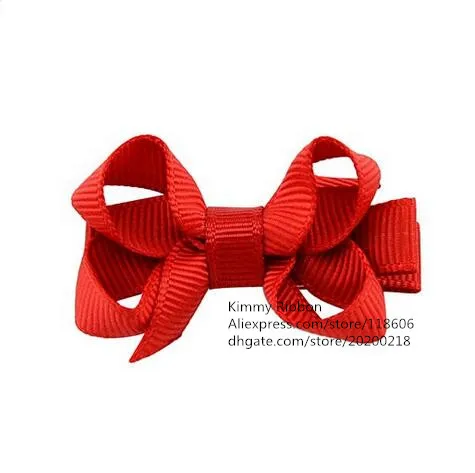 Оптовая продажа 200 шт. дешевые рождественские банты из красных волос для девочек