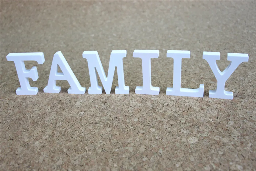 Новинка искусственные и 0 9 Деревянные белые буквы алфавита 20 см свободно стоящие