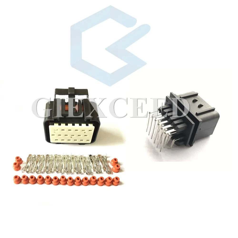 18 Pin 344106 1 344107 разъем Econoseal прямоугольный PCB Автомобильный ECU для