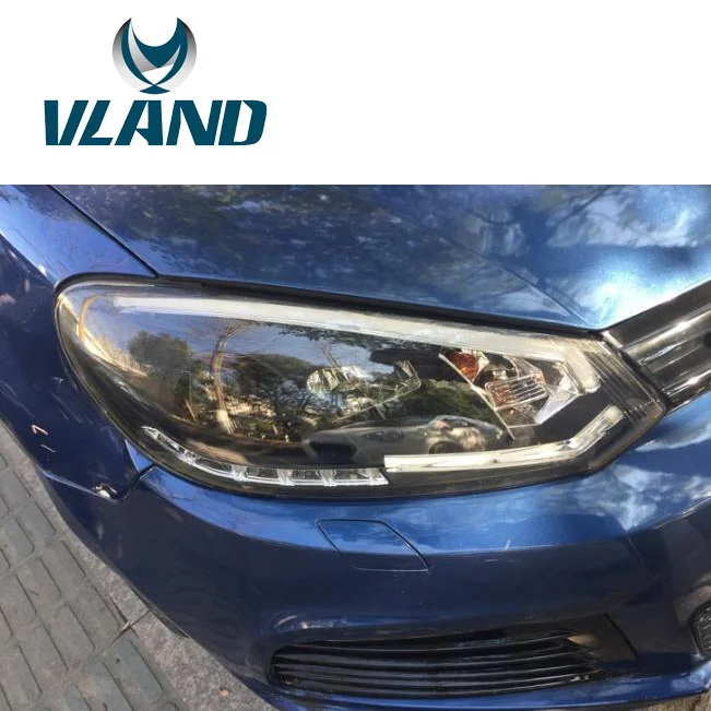 Автомобильная головная лампа VLAND для Golf MK6 For2008 2009 2010 2011 2012 2013 светодиодная R20