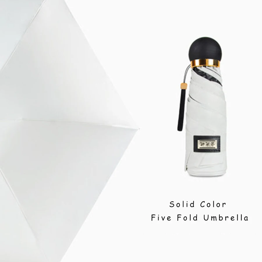 Прозрачный мини зонтик от дождя для женщин цветочный художественный Зонт Sakura