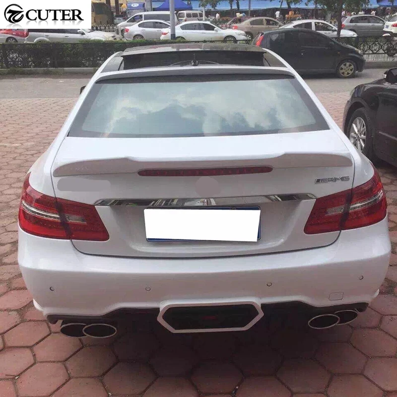 W207 WD style car Body Kit FRP передний бампер задний боковая юбка боковые крылья для Mercedes Bens E