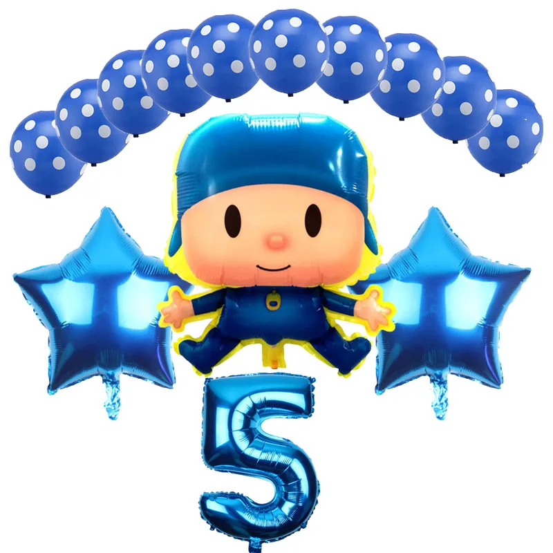 14pcs 14 шт./лот воздушный шар Pocoyo для дня рождения Свадебные украшения мультфильм воздушные шары покойо надувные игрушки мальчик Festa Baloes латексный набор - Цвет: 14pcs