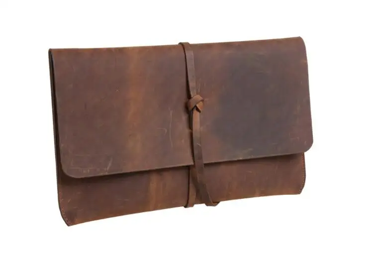 

Fashion Genuine Leather briefcase vintage men women cow skin hand bag