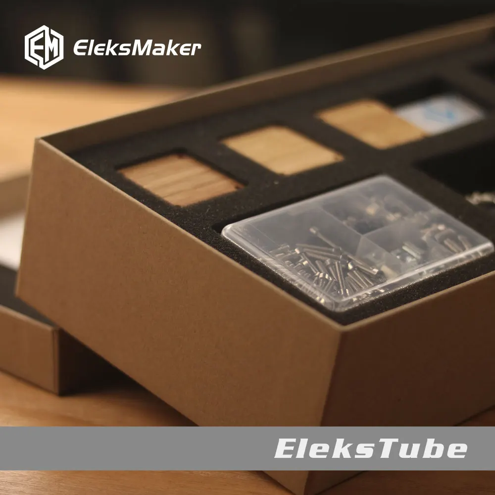 Очень крутые! [EleksMaker] электронные RGB квази светящиеся трубки часы DIY Набор креативные цифровые часы