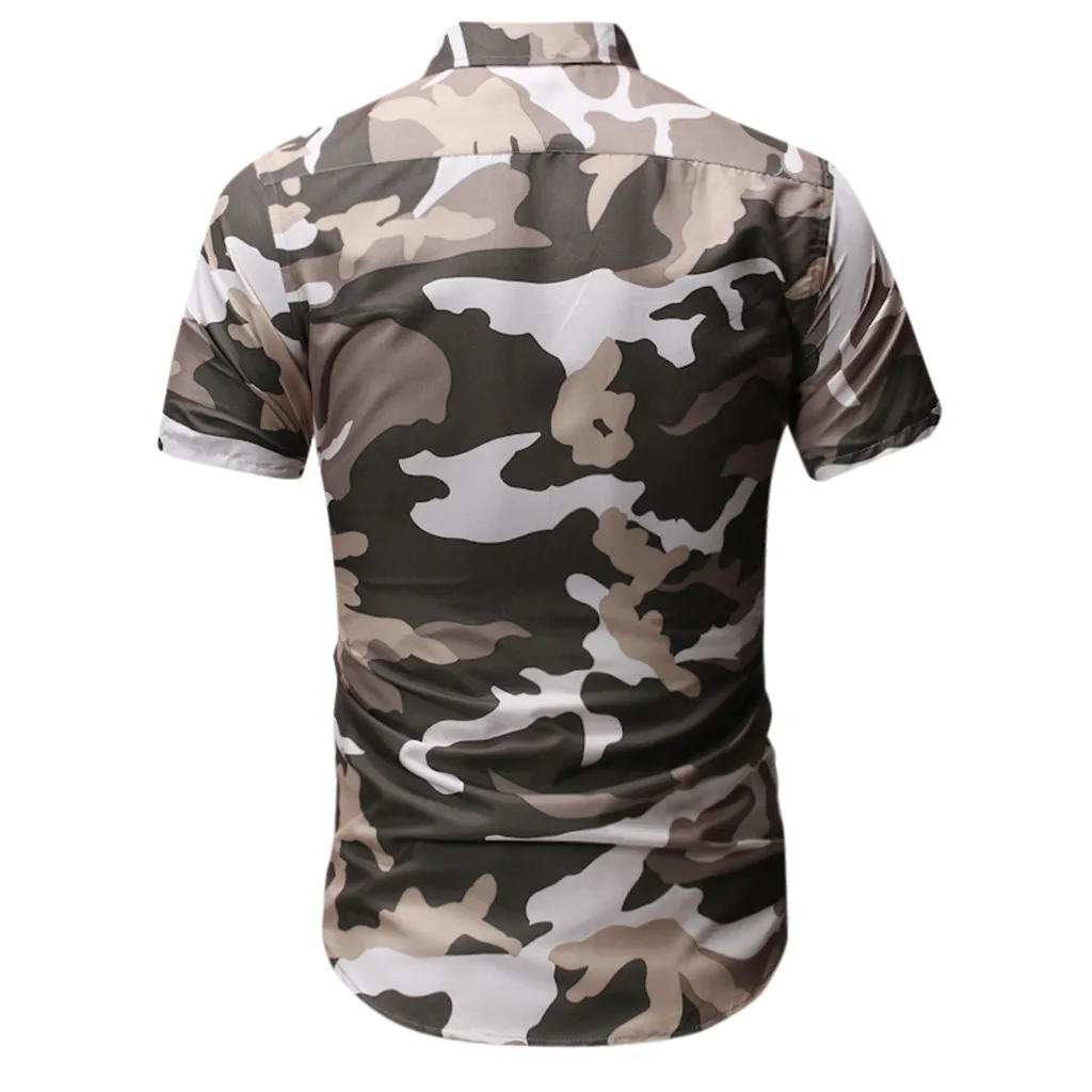 Камуфляжная футболка с вырезом и карманами забавная для мужчин модные футболки