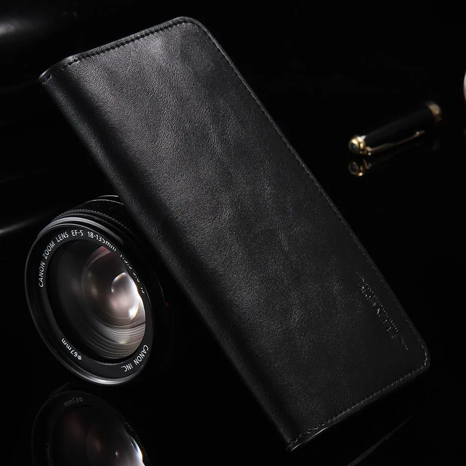 Black FLOVEME Кожаный кошелек Телефонная сумка для Xiaomi 6 5 5s 4s Redmi Pro 4 Примечание 4 3 2 4X Корпус 5.5-дюймовая крышка для Xiaomi 6 mi5 mi5s Чехлы - Цвет: Black