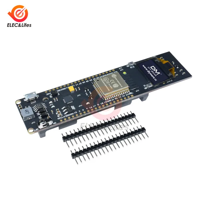 white 0,96 ''OLED ESP32 макетная плата WiFi Bluetooth щит 18650 Держатель литиевой батареи ESP-32 ESP8266 CP2102 секционный модуль - Цвет: white