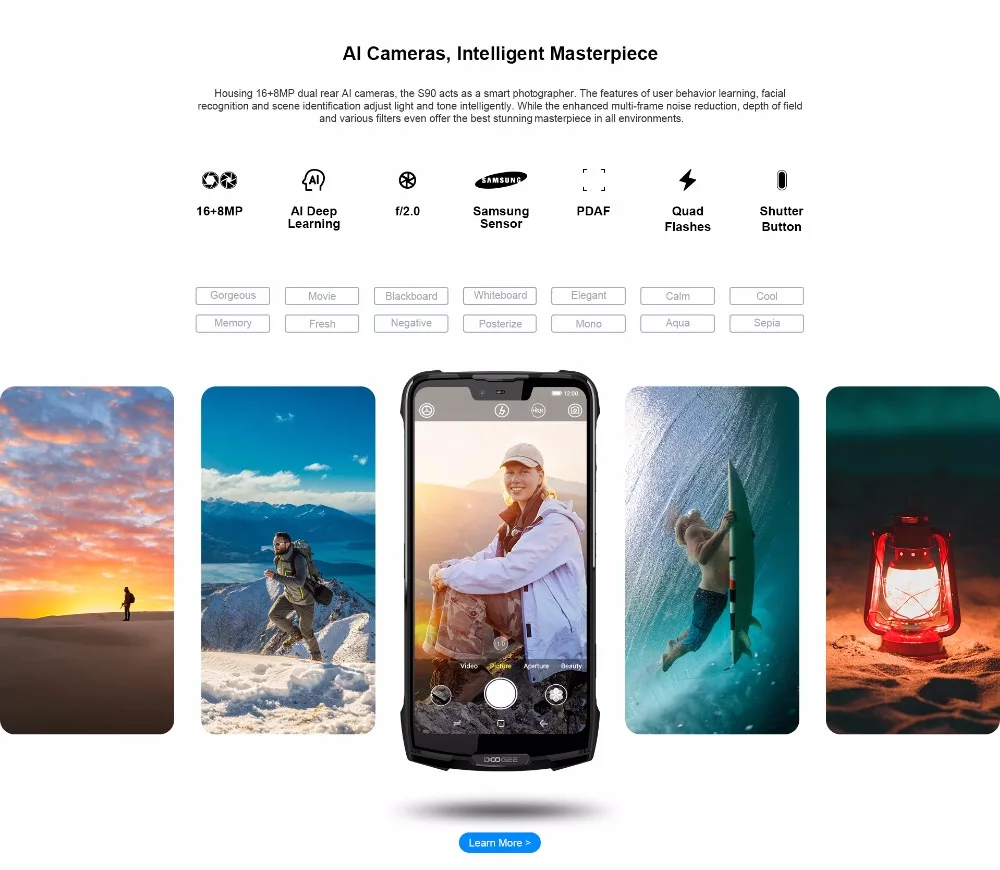 IP68/IP69K DOOGEE S90 модульный прочный мобильный телефон 6 18 &quotFHD + безрамочный экран с