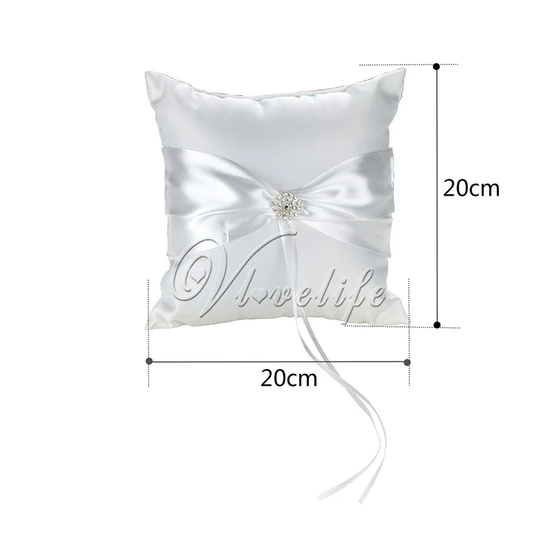 Белое свадебное кольцо подушка и Цветочная корзина Свадебная Гостевая книга