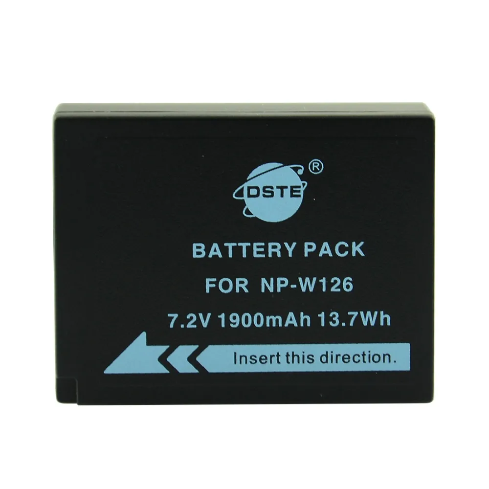 DSTE 2 шт. NP-W126 NP-W126 NP-W126S Камера Батарея с путешествия Зарядное устройство для цифровой фотокамеры Fuji HS50 HS35 HS33 HS30EXR XA1 XE1 X-Pro1 XM1 X-T10