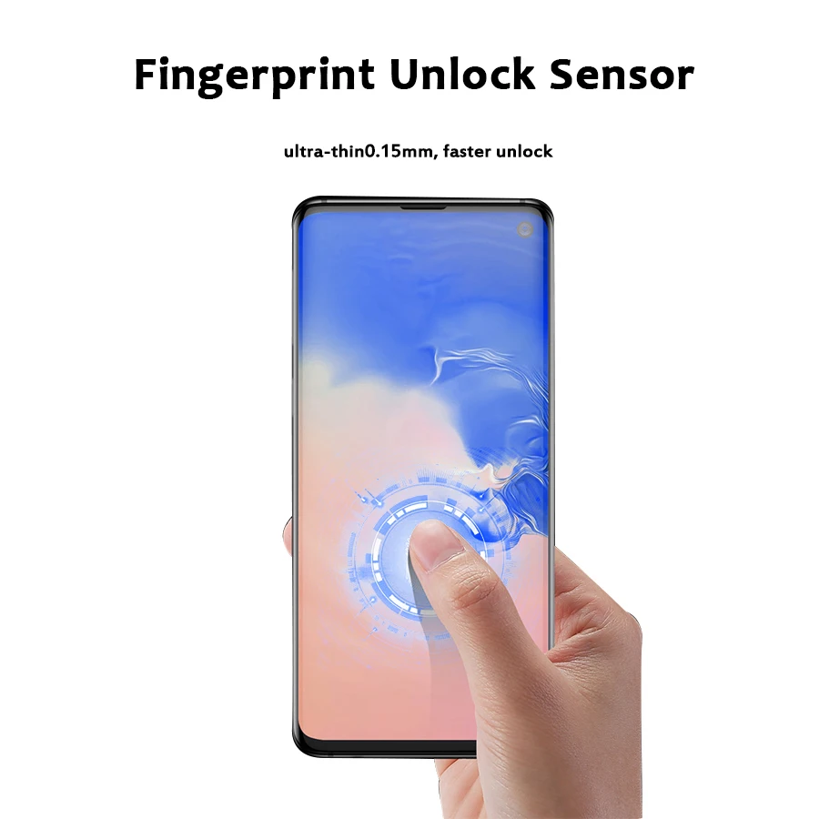 VALAM УФ полное закаленное стекло для Samsung S10 покрытие нано жидкое прозрачное