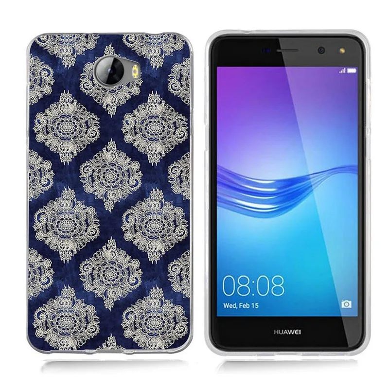 Чехол для Huawei Y5 ii Y5ii чехол/5A LYO-L21/Y6 II компактный ТПУ цветной мягкий чехол с