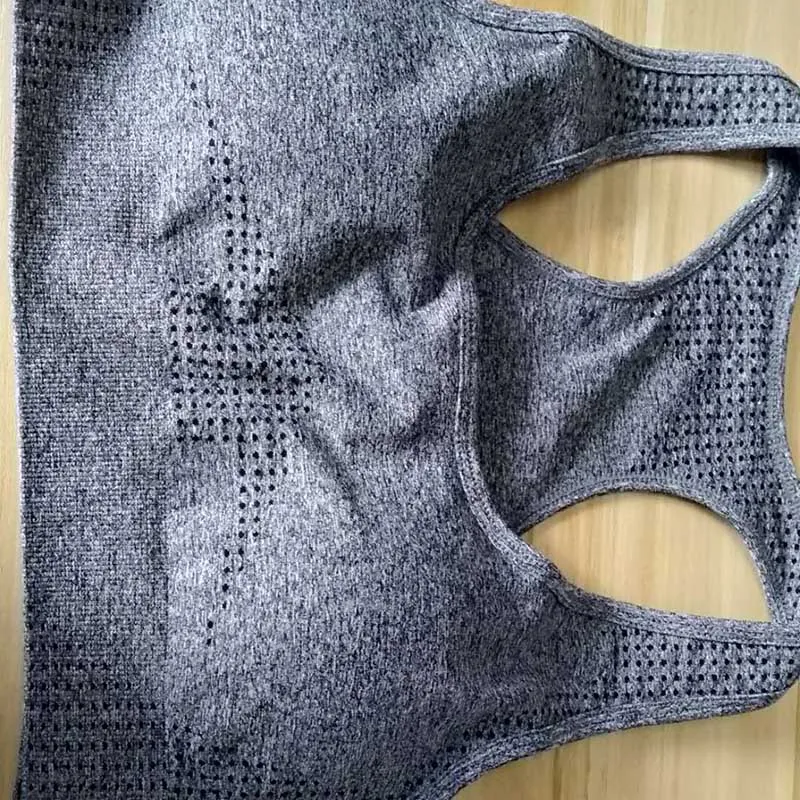 Dark Gray SALSPOR, женские энергетические Бесшовные Спортивные бюстгальтеры, для спортзала, высокая эластичность, дышащий, для фитнеса, Топ для женщин, пуш-ап, для бега, йоги, бюстгальтеры для женщин - Цвет: Dark Gray